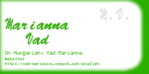 marianna vad business card